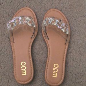 Ego Official Clear Chain slide sandals